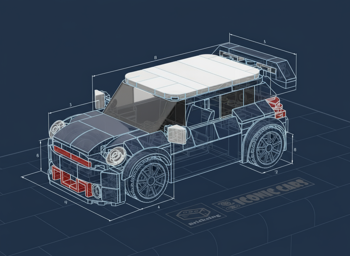 Mini Car - black / white