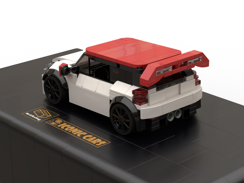 Mini Car - white / red