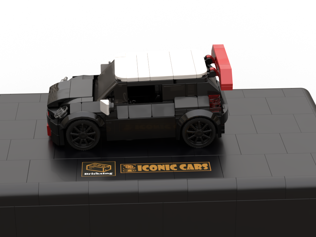 Mini Car - black / white