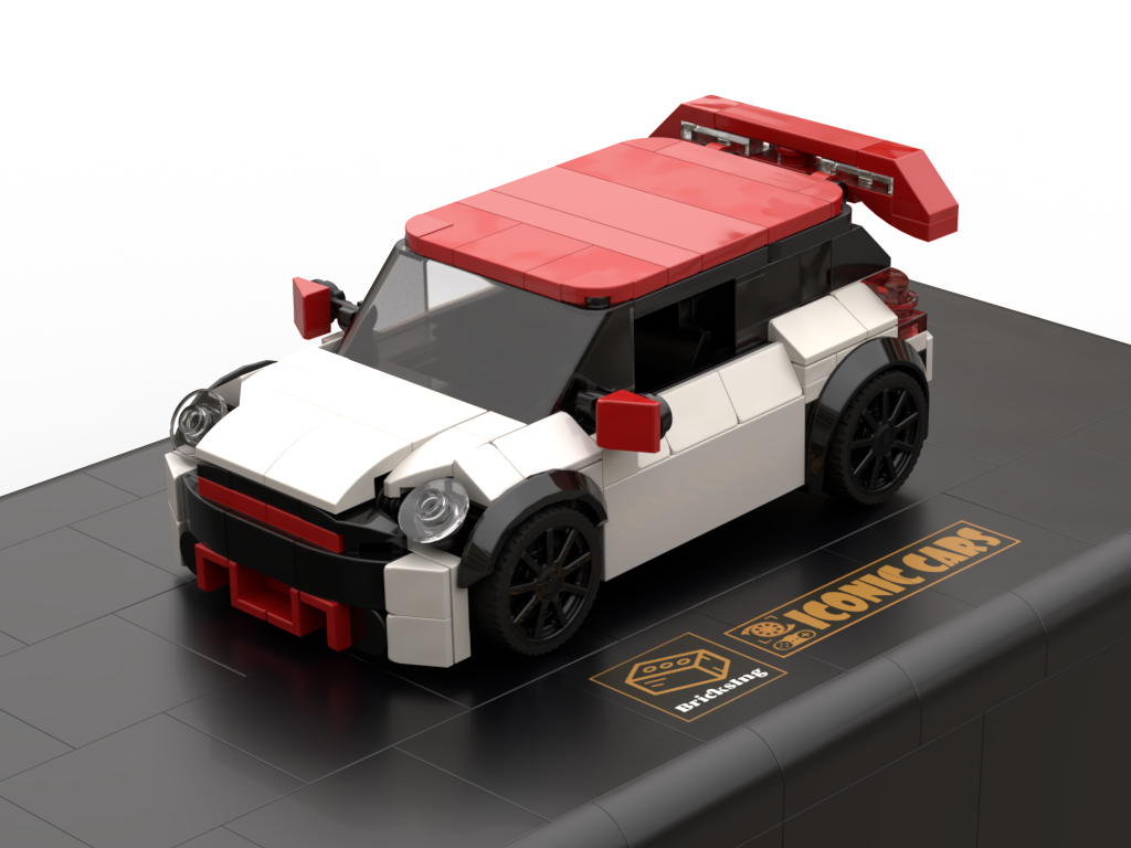 Mini Car - white / red