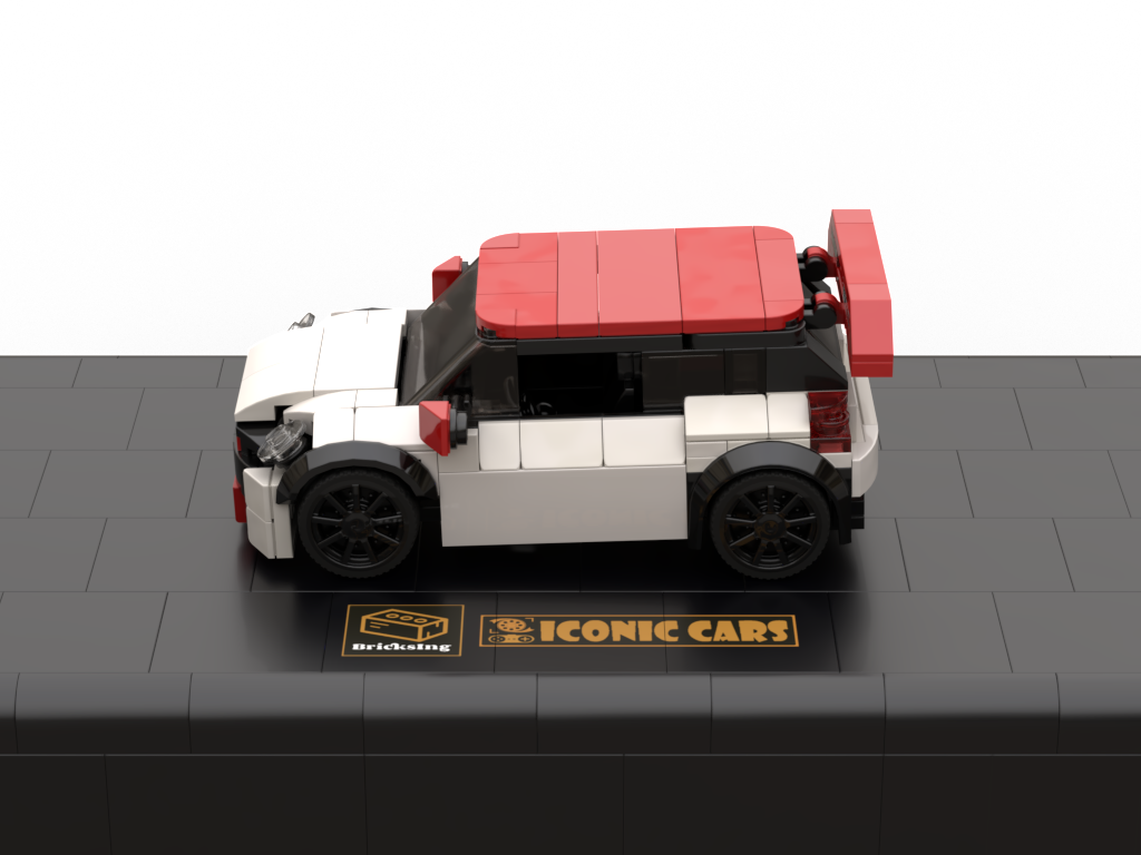 Mini Car - white / red