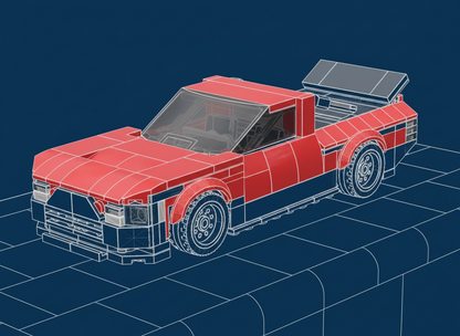 T-Tundra Stock Car - red 23