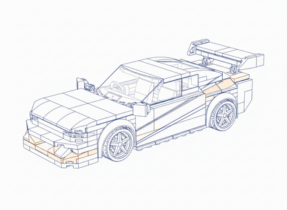 N-Silvia from Drift in Tokyo - dark blue