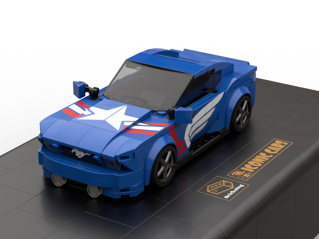 F-Mustang as Super Hero - blue