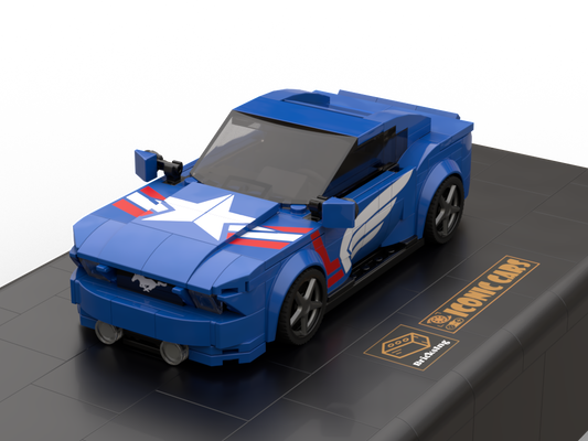 F-Mustang as Super Hero - blue