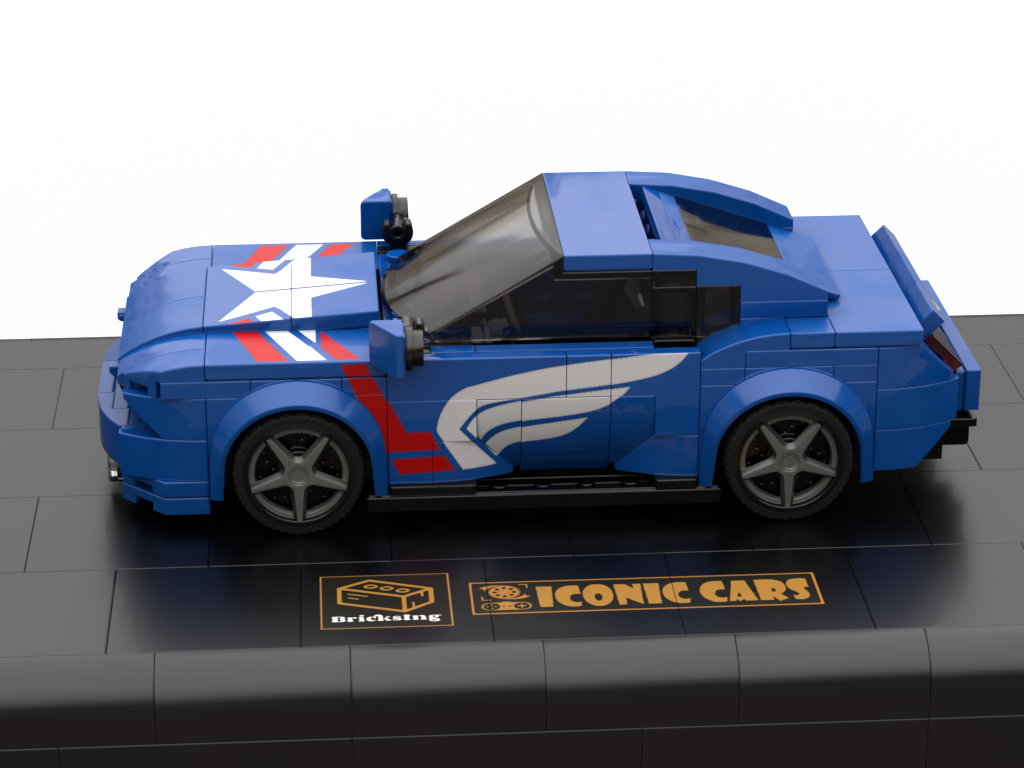 F-Mustang as Super Hero - blue